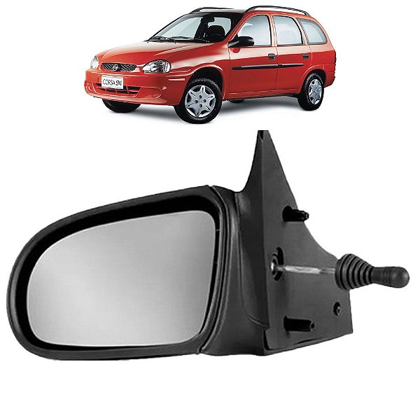 Retrovisor com Controle Corsa Wagon 93 94 95 96 97 98 99 2000 2001 2002 Lado Esquerdo