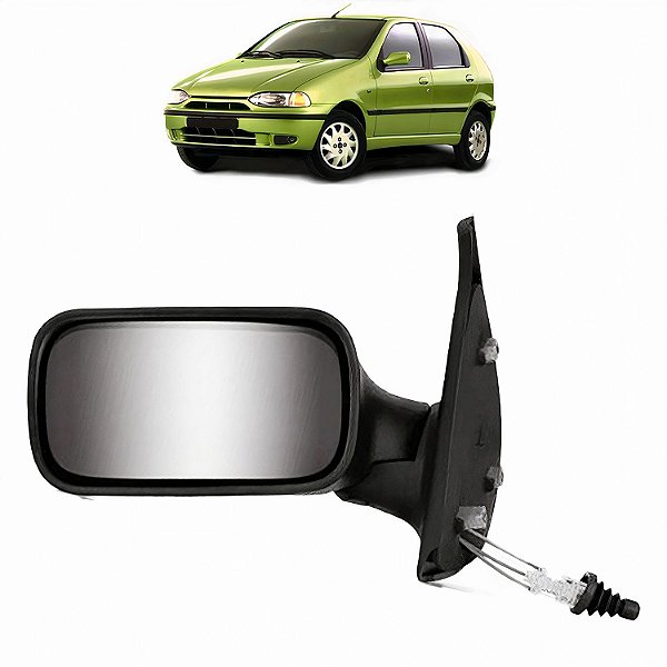 Retrovisor Palio Siena Weekend 96 97 98 99 2000 com Controle LE 4 PORTAS