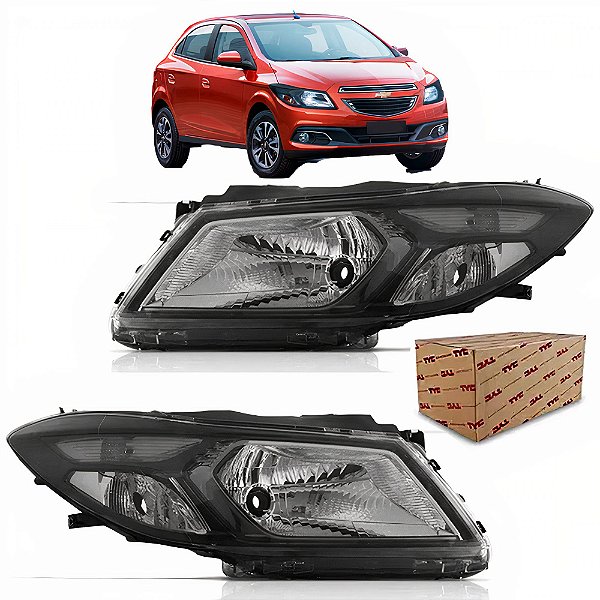 PAR Farol Máscara Negra Onix Prisma 2013 2014 2015 2016 2017 TODOS