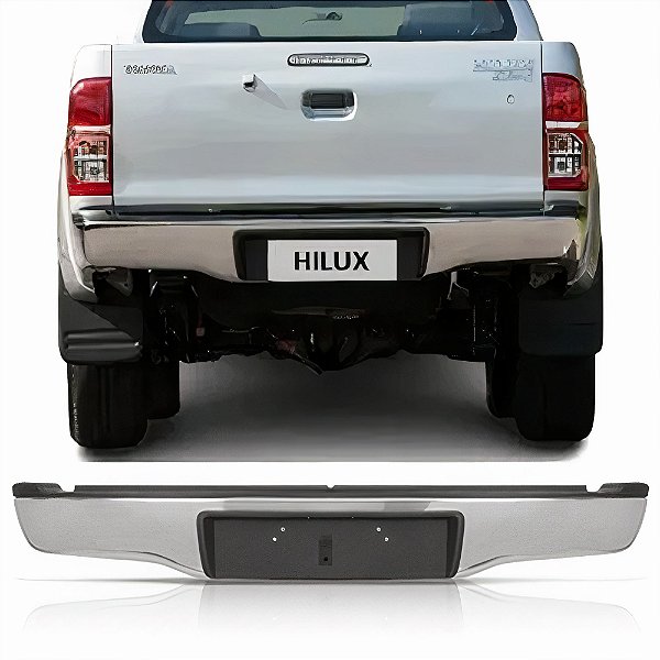 Para-choque Traseiro Cromado Hilux SRV 2005 a 2015