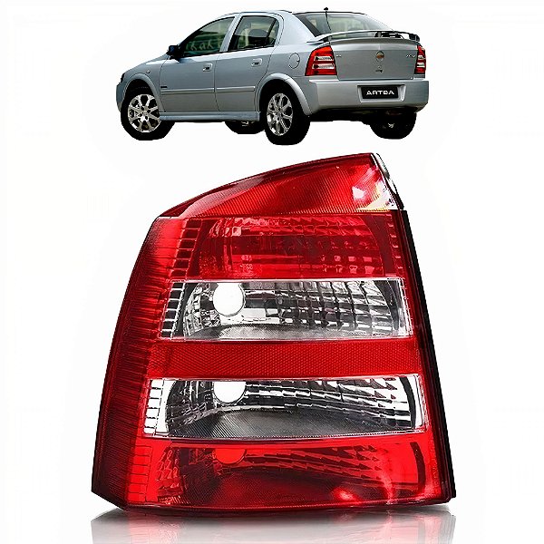 Lanterna Traseira Astra Hatch 2003 a 2012 CRISTAL LE