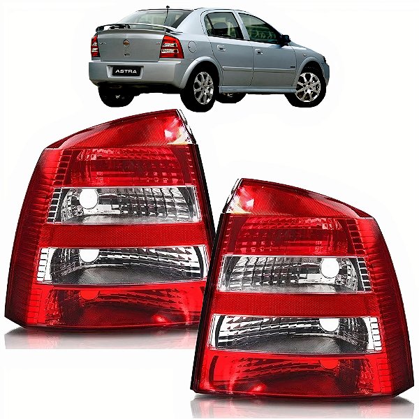 PAR Lanterna Traseira Astra Hatch 2003 a 2012 CRISTAL