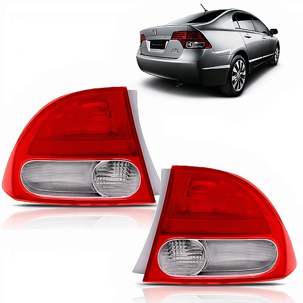 PAR Lanterna New Civic 2007 2008 2009 2010 2011 Bicolor