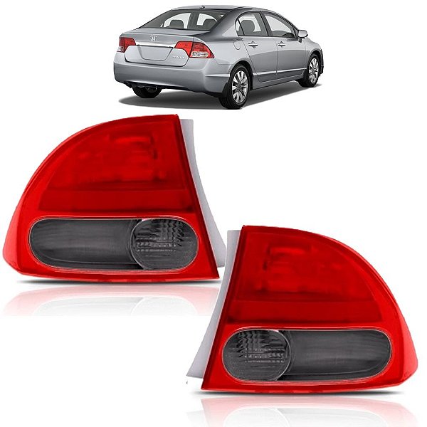 PAR Lanterna Honda New Civic 2007 2008 2009 2010 2011 FUME