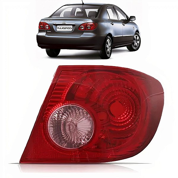 Lanterna Traseira Corolla 2008 2007 2006 2005 Canto Rosa LD