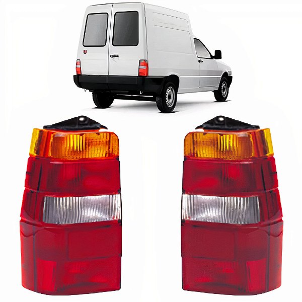 PAR Lanterna Traseira Fiorino 1986 87 88 89 à 2013 Tricolor