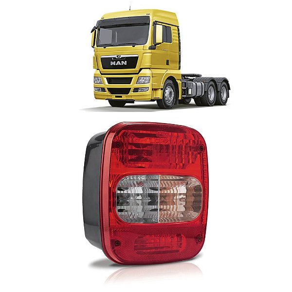Lanterna Traseira Caminhão VW Man Ford Cargo Lado Direito Passageiro