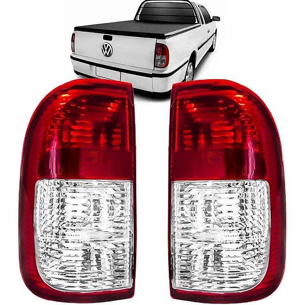 PAR Lanterna Traseira Saveiro G3 2003 2004 2005 CRISTAL
