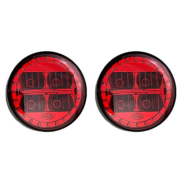KIT 2 Lanterna Traseira Ônibus Caminhão Bugue 70mm Led