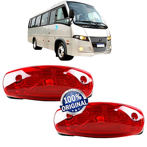KIT2 Lanterna Teto Vigia Ônibus Marcopolo G6 VM