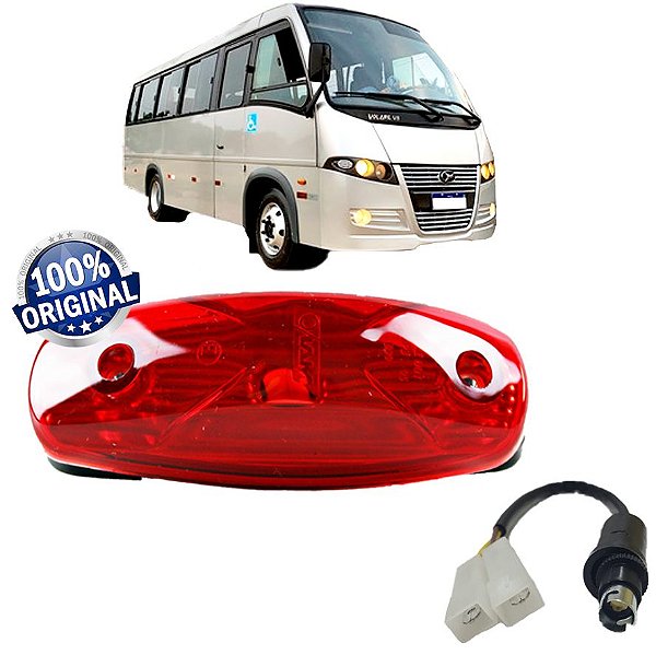 Lanterna Teto Vigia Ônibus Marcopolo G6 VM +Conector