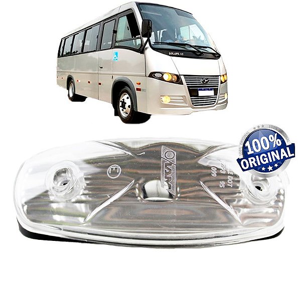 Lanterna Ônibus Caminhão Baú Lateral Teto Placa CRISTAL IAM