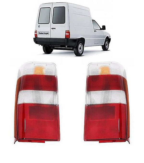 PAR Lente Traseira Fiorino 1986 87 88 89 à 2013 Cristal