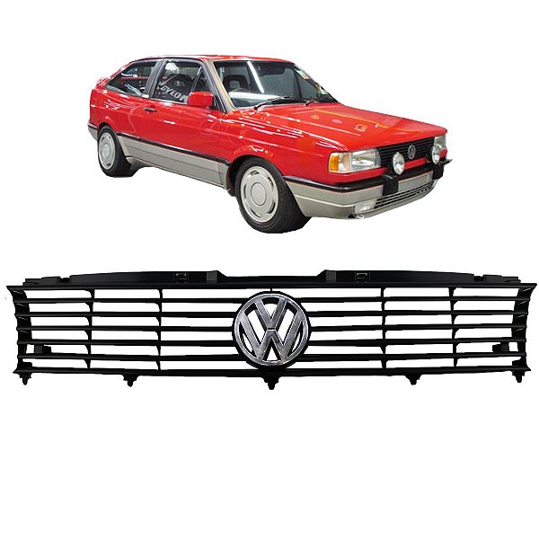 Grade Gol Voyage Parati Saveiro 1991 1992 1993 1994 PRETA Com Emblema