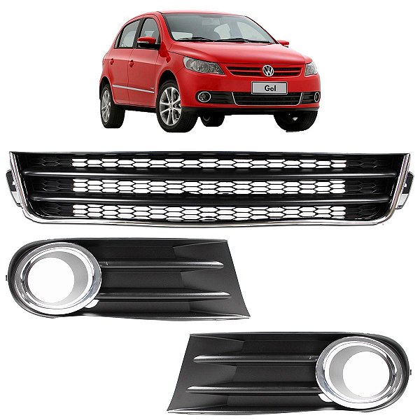 KIT Grade Inferior Gol G5 2009 2010 2011 2012 Friso Cromado