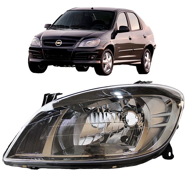 Farol Prisma 2007 08 09 10 11 12 13 14 15 16 Dark Chrome LE