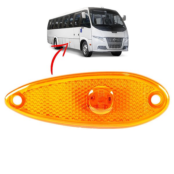 Lanterna Lateral Ônibus Peixinho 1LED BIVOLT AM