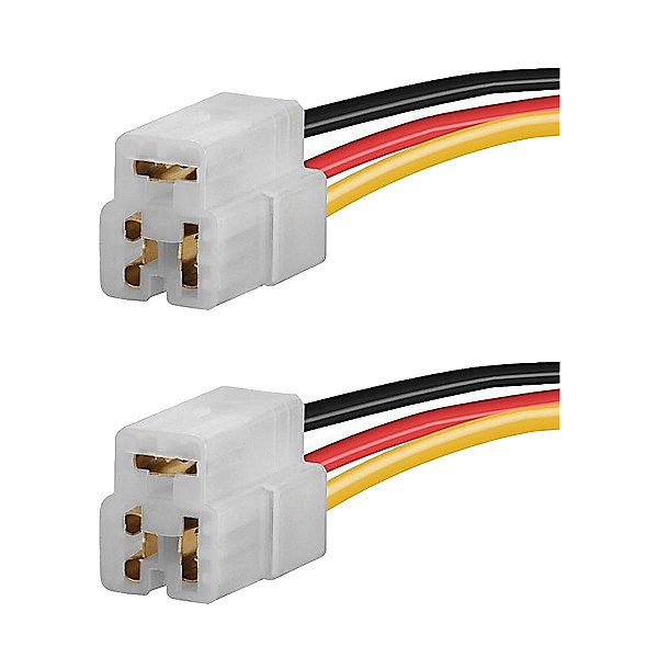 2 Chicote com Conector 3 Vias para Carro Ônibus Caminhão
