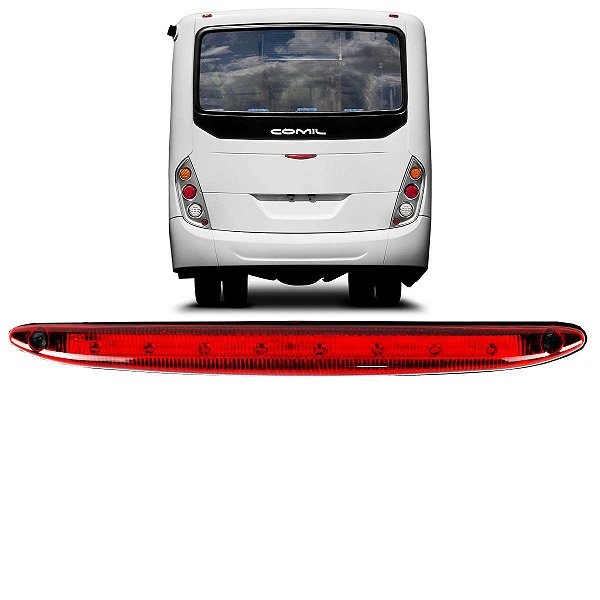 Lanterna Brake Light Ônibus Comil Caio Apache 8 LED 12V