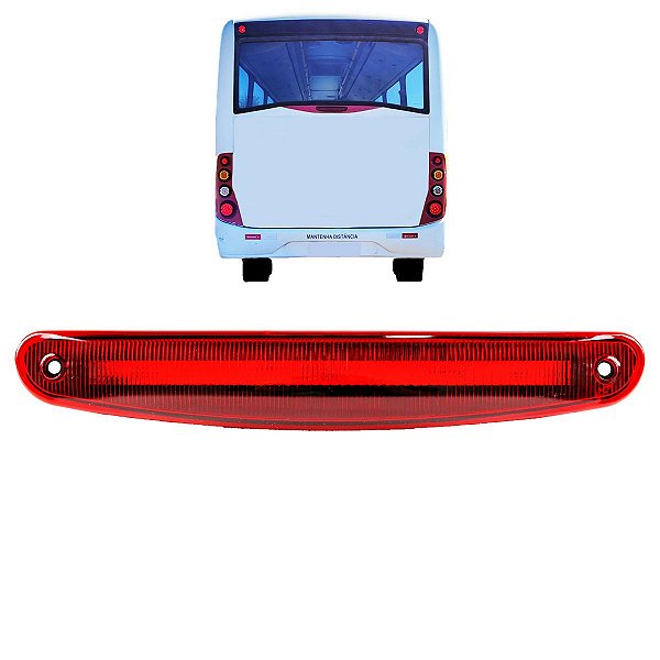 Lanterna Brake Light Ônibus Marcopolo Senior 8 LED 12V