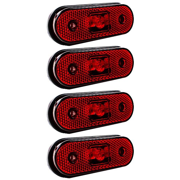 4 Lanterna Lateral para Caminhão Carreta Facchini LED BIVOLT VM