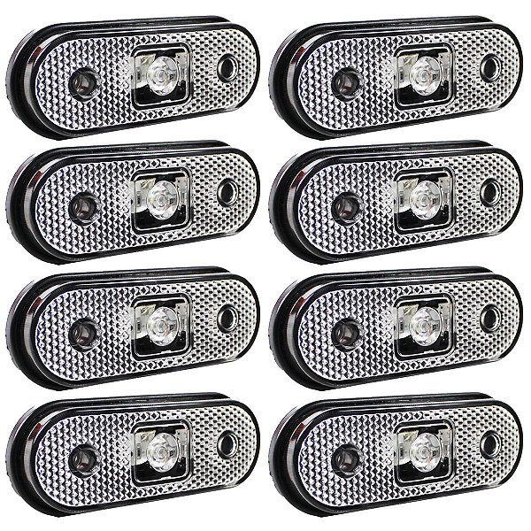 8 Lanterna Lateral para Caminhão Carreta Facchini LED BIVOLT CR