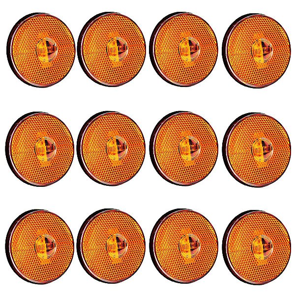 12 Lanterna Lateral Caminhão Carreta Randon LED BIVOLT AM