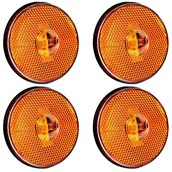 4 Lanterna Lateral Caminhão Carreta Baú Randon LED BIVOLT AM