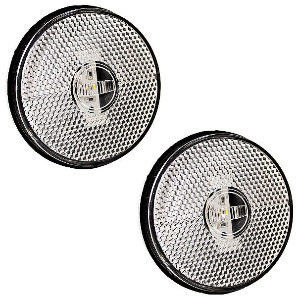 2 Lanterna Lateral Caminhão Carreta Baú Randon LED BIVOLT CR