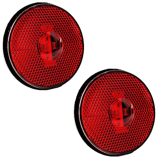 2 Lanterna Lateral Caminhão Carreta Baú Randon LED BIVOLT VM