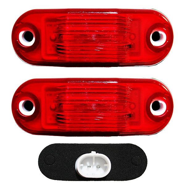 2 Lanterna Vigia Placa para Ônibus Caminhão 2 LED BIVOLT VM
