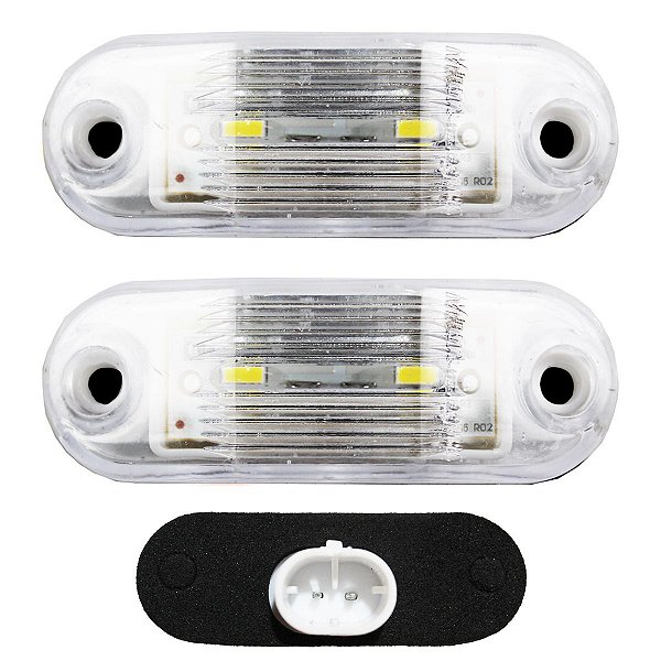 2 Lanterna Vigia Placa para Ônibus Caminhão 2 LED BIVOLT CR