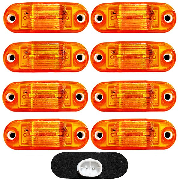 8 Lanterna Vigia Placa para Ônibus Caminhão 2 LED BIVOLT AM
