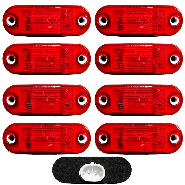 8 Lanterna Vigia Placa para Ônibus Caminhão 2 LED BIVOLT VM