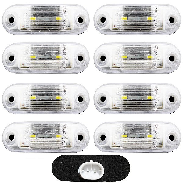 8 Lanterna Vigia Placa para Ônibus Caminhão 2 LED BIVOLT CR