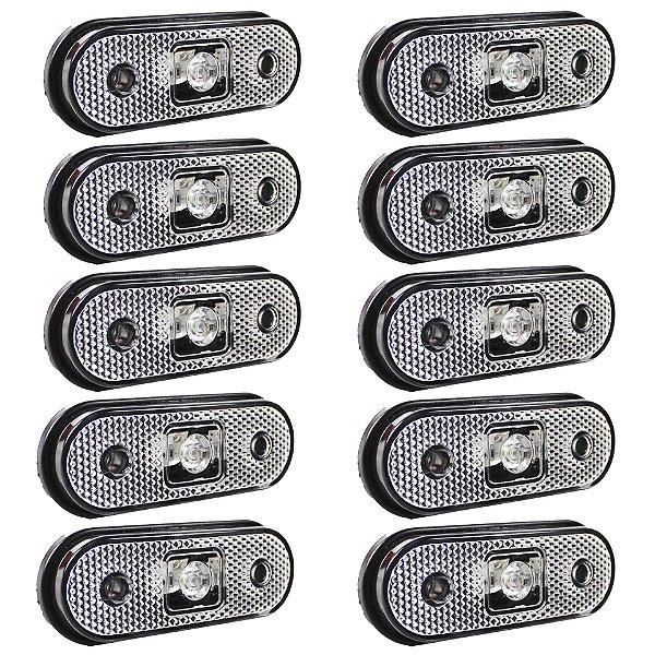 10 Lanterna Lateral para Caminhão Carreta Facchini LED BIVOLT CR