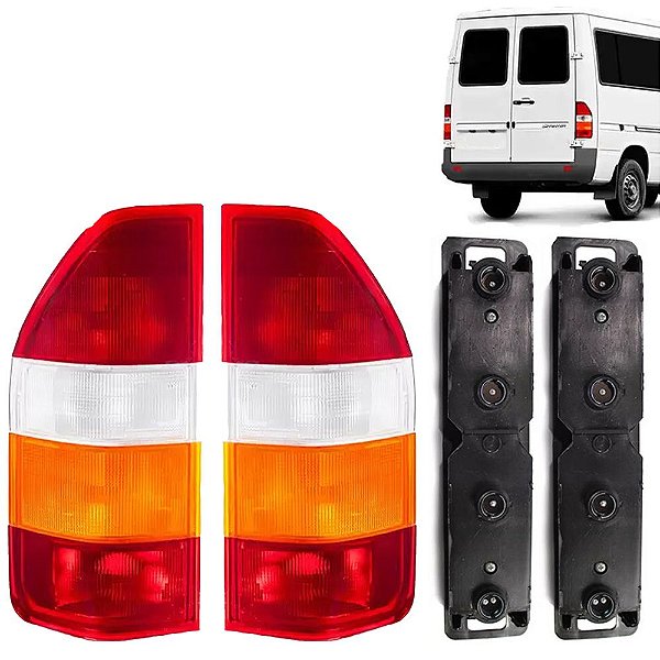 PAR Lanterna Traseira Sprinter 95 96 97 98 99 00 01 02 TRI + Soquete