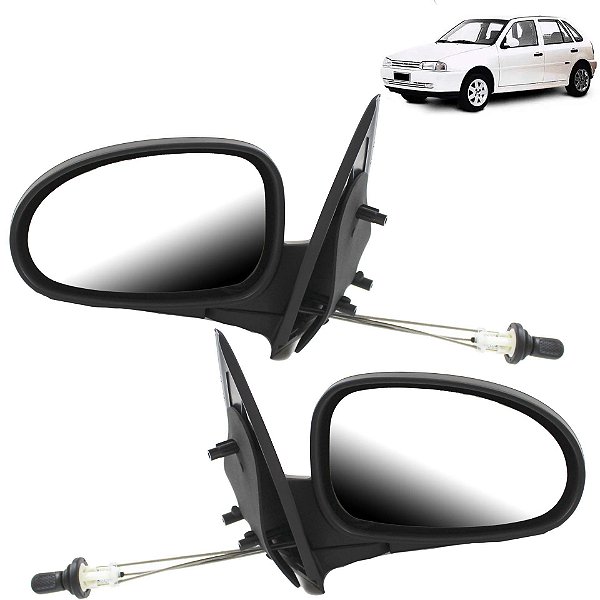 PAR Retrovisor Gol Parati G2 1995 1996 1997 1998 4 Portas Com Controle