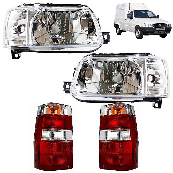 Farol Lanterna Fiorino 2004 05 06 07 08 09 10 a 2013 Traseira Cristal