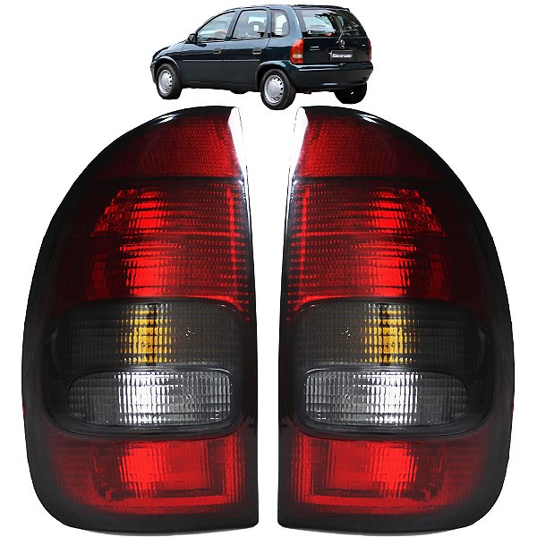 Lanterna Traseira Corsa 4 Portas 1996 97 98 99 Fumê