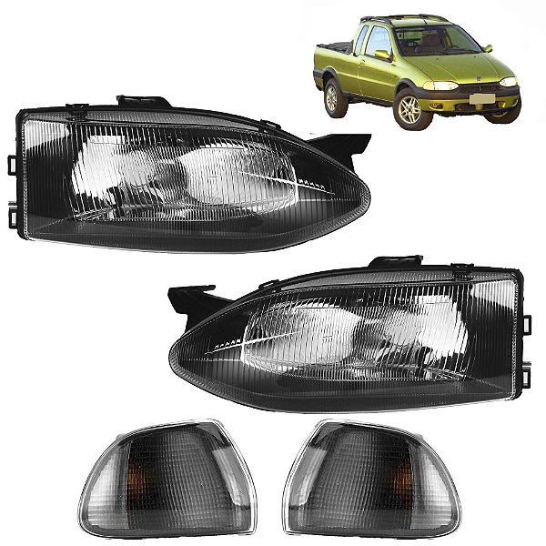 PAR Farol Lanterna Strada 1996 1997 1998 1999 2000 G1 Máscara Negra