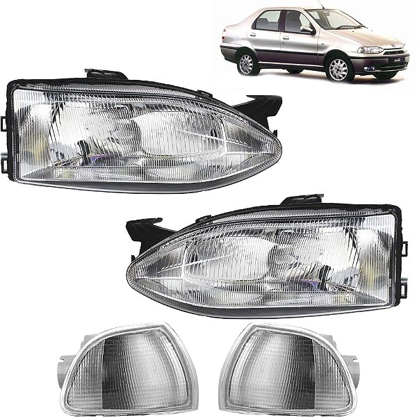 PAR Farol Lanterna Siena 1996 1997 1998 1999 2000 G1 PC Cromado