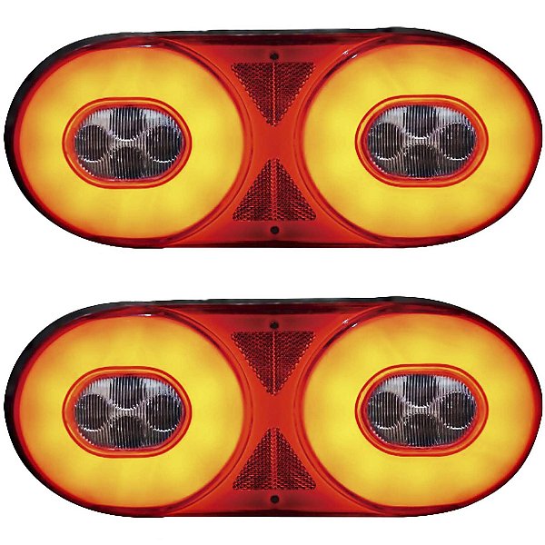 PAR Lanterna Traseira Caminhão Randon Novo Modelo LED 24V