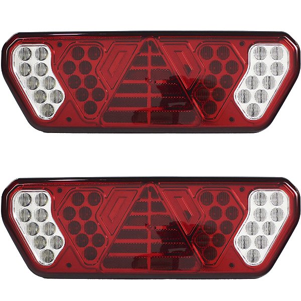 PAR Lanterna Traseira Caminhão Carreta Guerra LED 12V