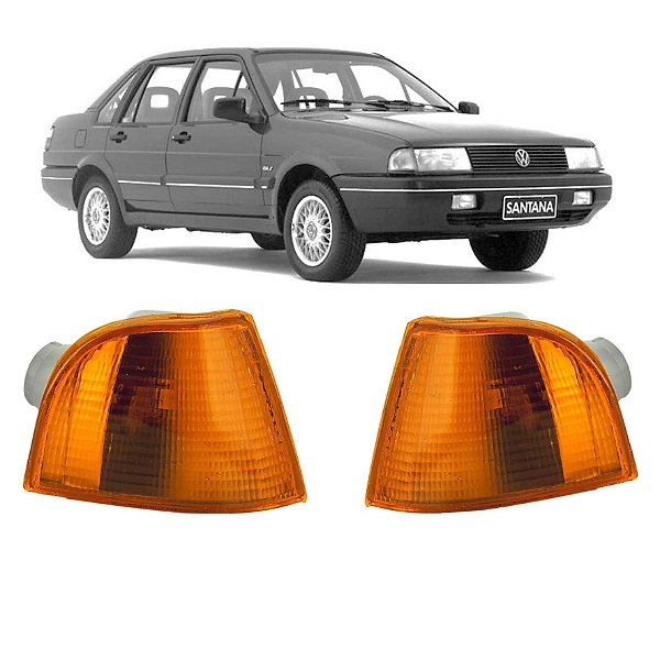 Par Lanterna Dianteira Santana 1991 à 1996 Âmbar LD/LE com encaixe para Farol Arteb