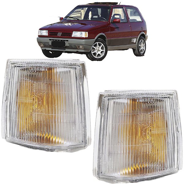 PAR Lanterna Dianteira Uno 1984 1985 1986 a 2004 Cristal