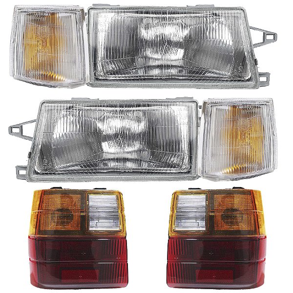 KIT Farol Lanternas Uno 1984 1985 1986 1987 até 2004 PC TRI