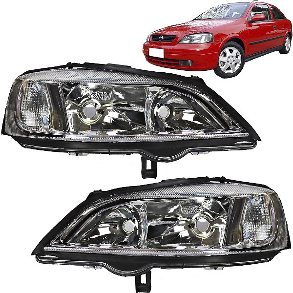 Farol Astra 1999 2000 2001 2002 Cromado
