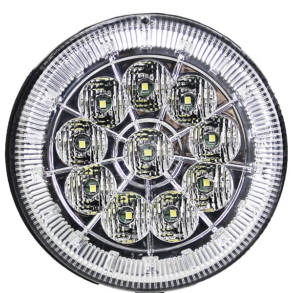 Lanterna Traseira 125mm Caminhão Carreta Mod. Randon 10 LED CR 24V