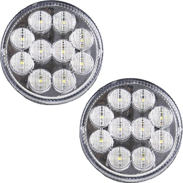 2 Lanterna Traseira 96mm Ônibus Caminhão Bugue 10 LED CR 24V